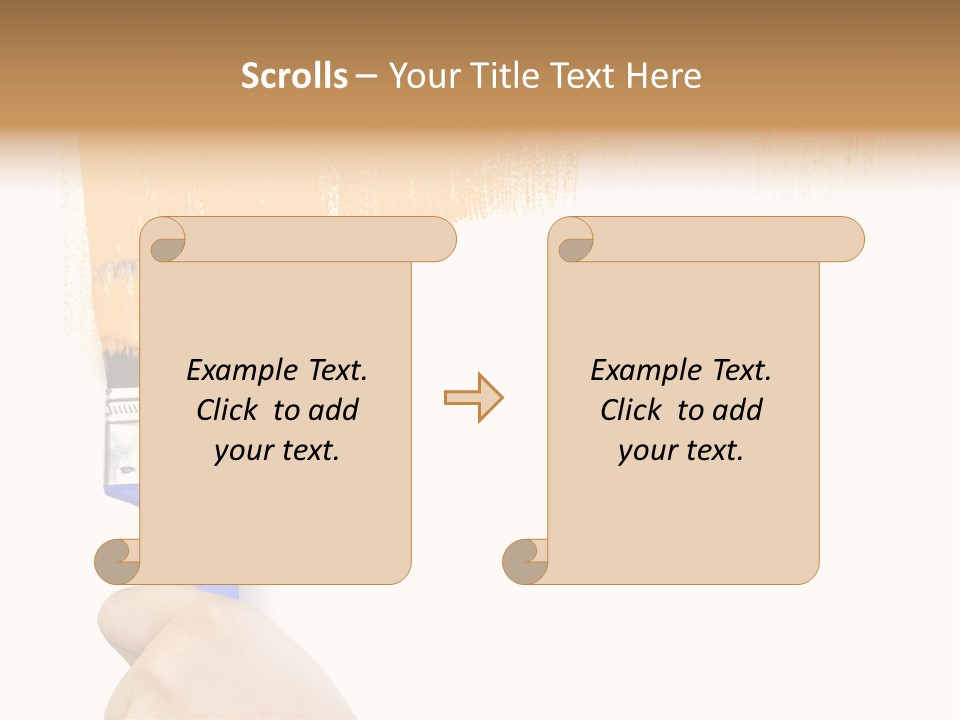 Sale Paintbrush Drop PowerPoint Template