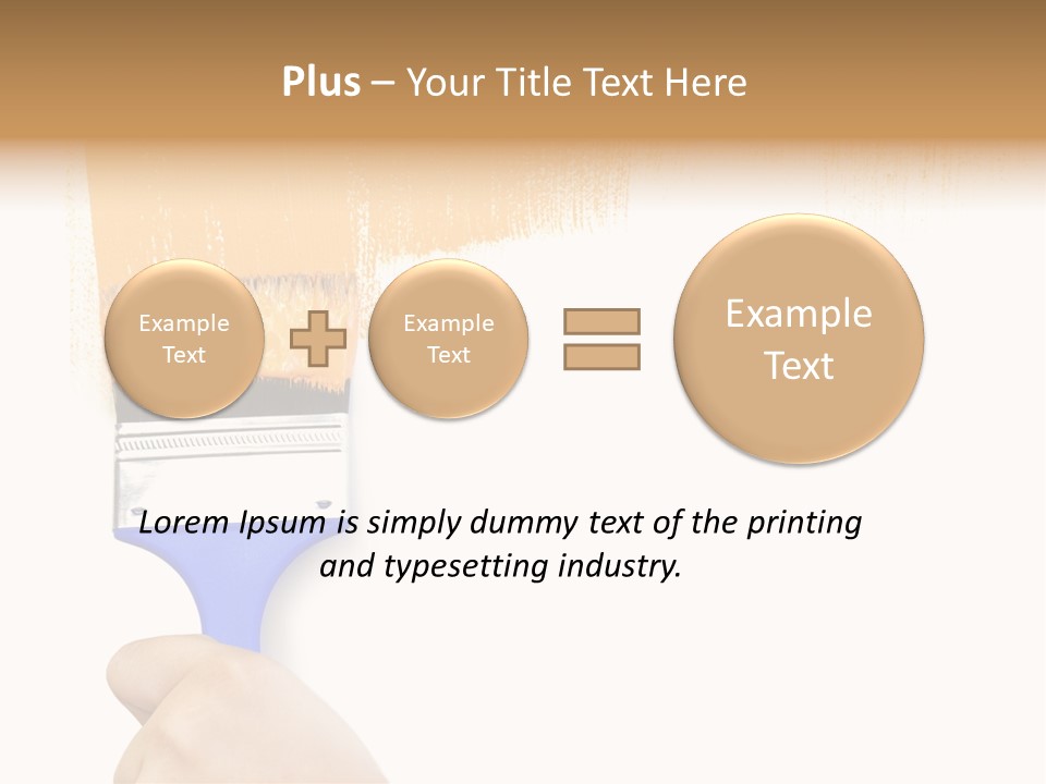 Sale Paintbrush Drop PowerPoint Template