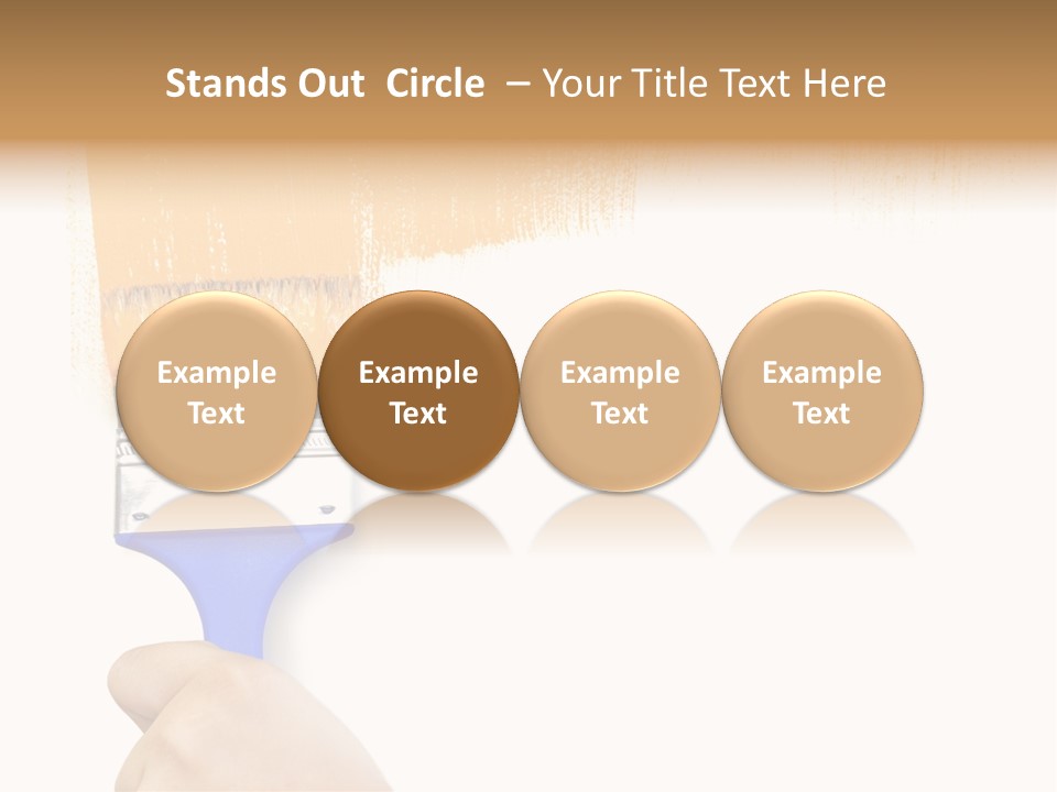 Sale Paintbrush Drop PowerPoint Template