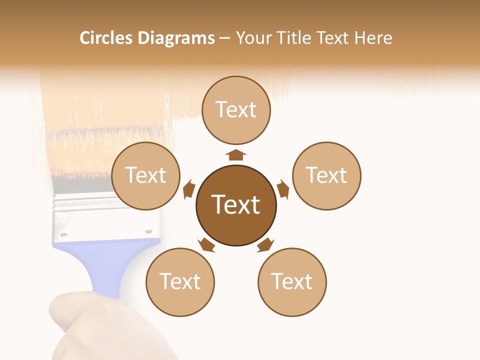 Sale Paintbrush Drop PowerPoint Template