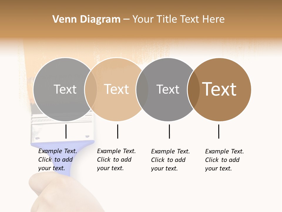 Sale Paintbrush Drop PowerPoint Template