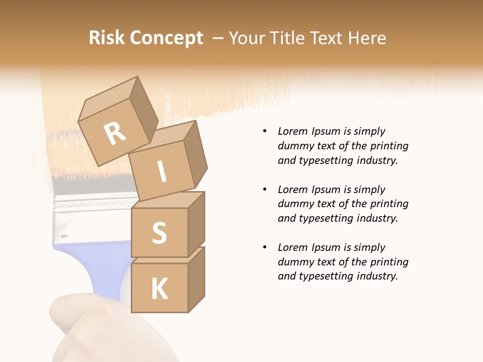 Sale Paintbrush Drop PowerPoint Template