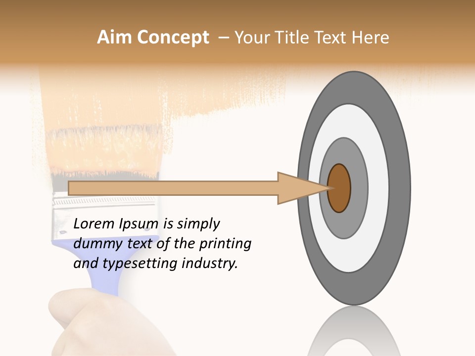 Sale Paintbrush Drop PowerPoint Template