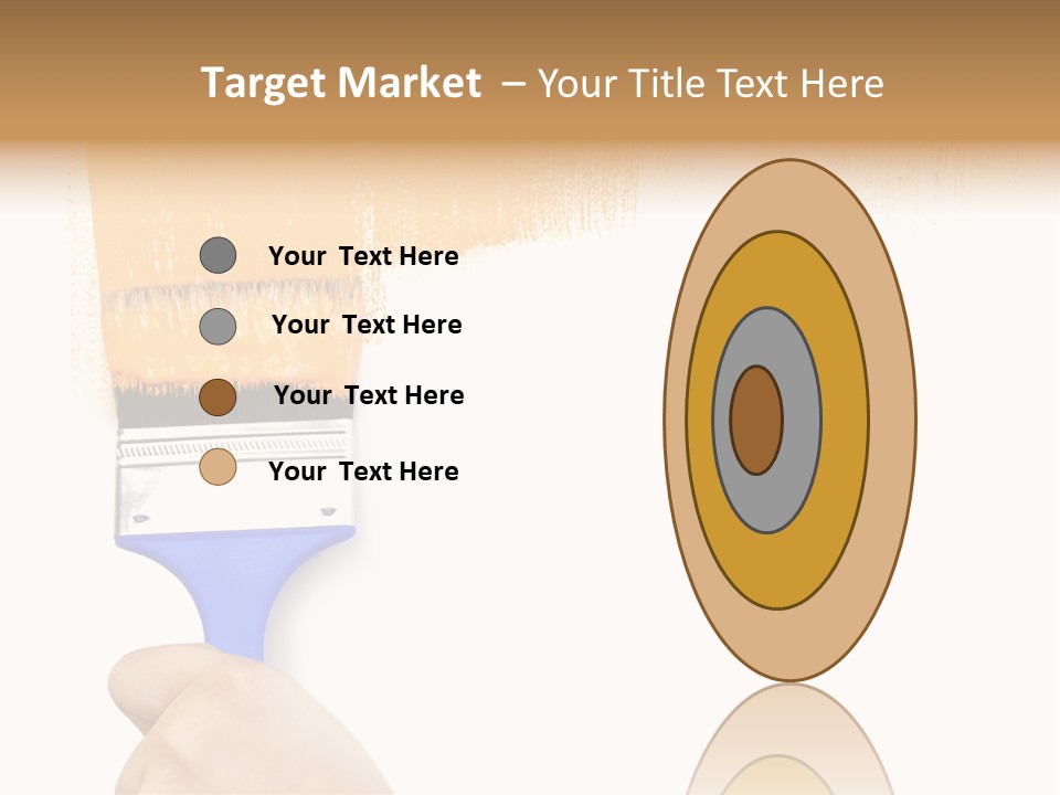 Sale Paintbrush Drop PowerPoint Template