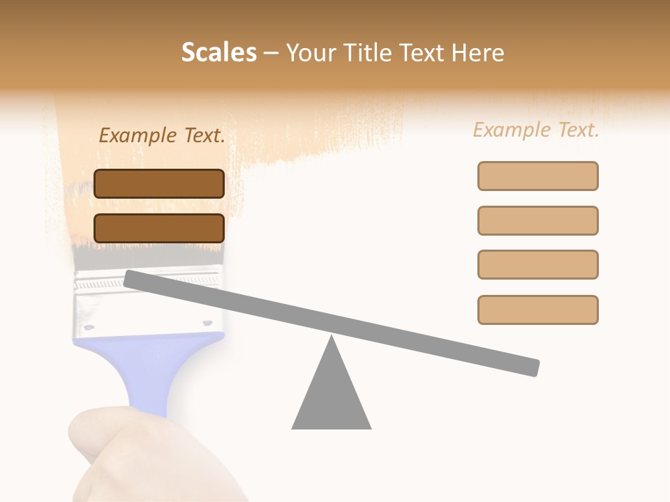 Sale Paintbrush Drop PowerPoint Template