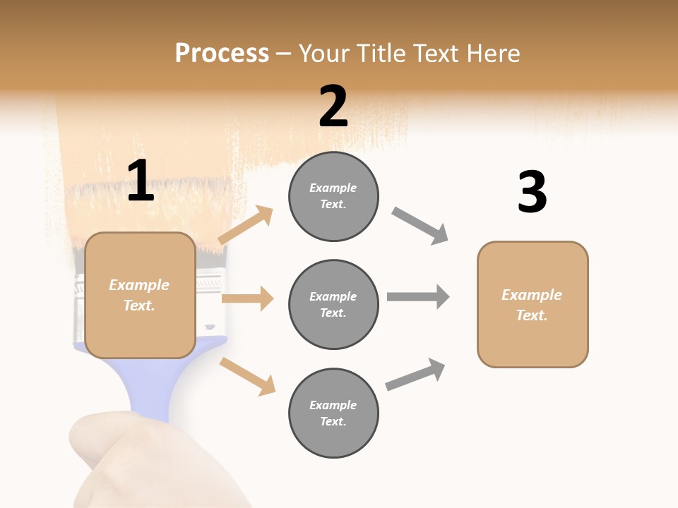 Sale Paintbrush Drop PowerPoint Template