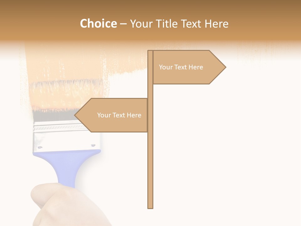 Sale Paintbrush Drop PowerPoint Template