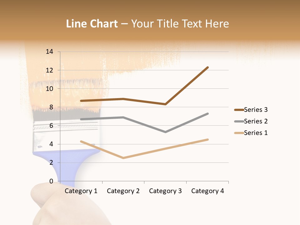 Sale Paintbrush Drop PowerPoint Template