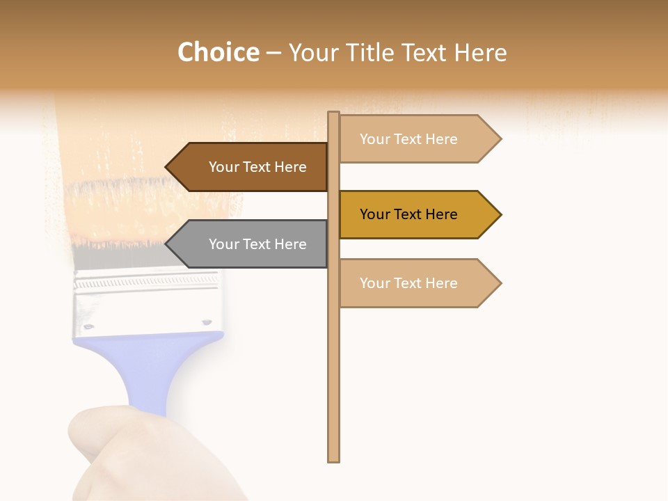 Sale Paintbrush Drop PowerPoint Template