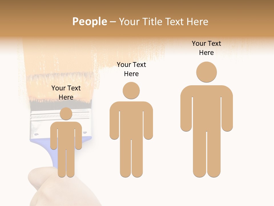 Sale Paintbrush Drop PowerPoint Template