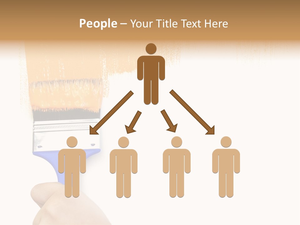 Sale Paintbrush Drop PowerPoint Template