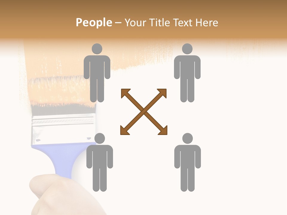 Sale Paintbrush Drop PowerPoint Template