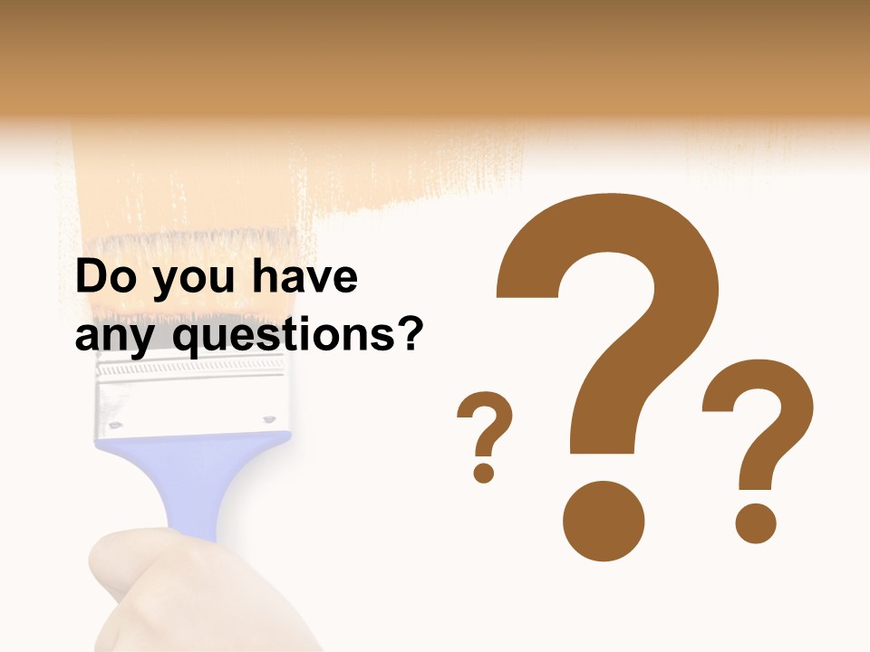 Sale Paintbrush Drop PowerPoint Template