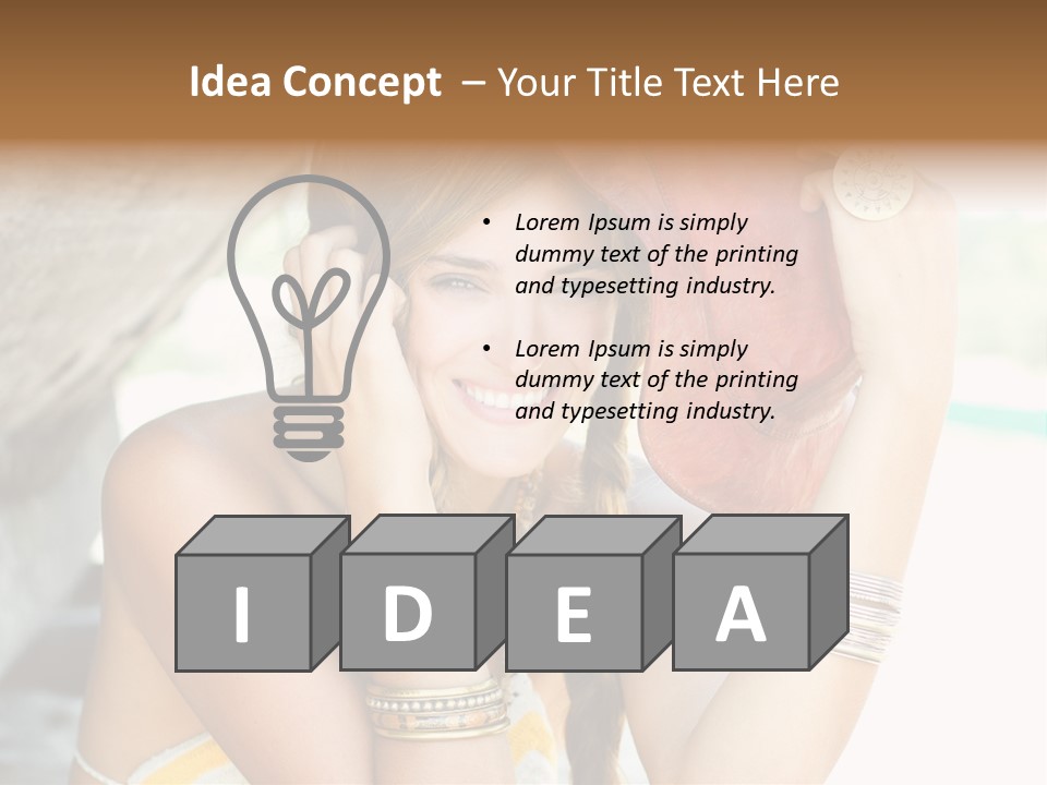 Cheerful Natural Makeup PowerPoint Template