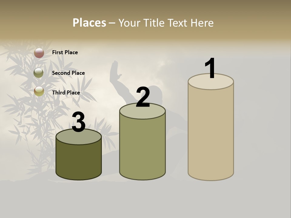 Spiritual Bamboo Defend PowerPoint Template