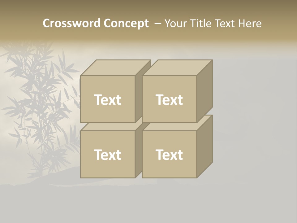 Spiritual Bamboo Defend PowerPoint Template