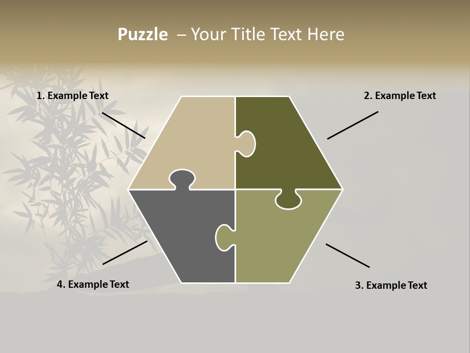 Spiritual Bamboo Defend PowerPoint Template