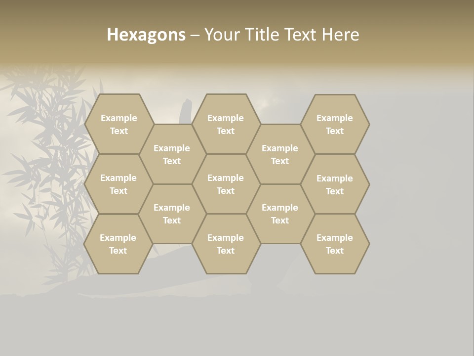 Spiritual Bamboo Defend PowerPoint Template