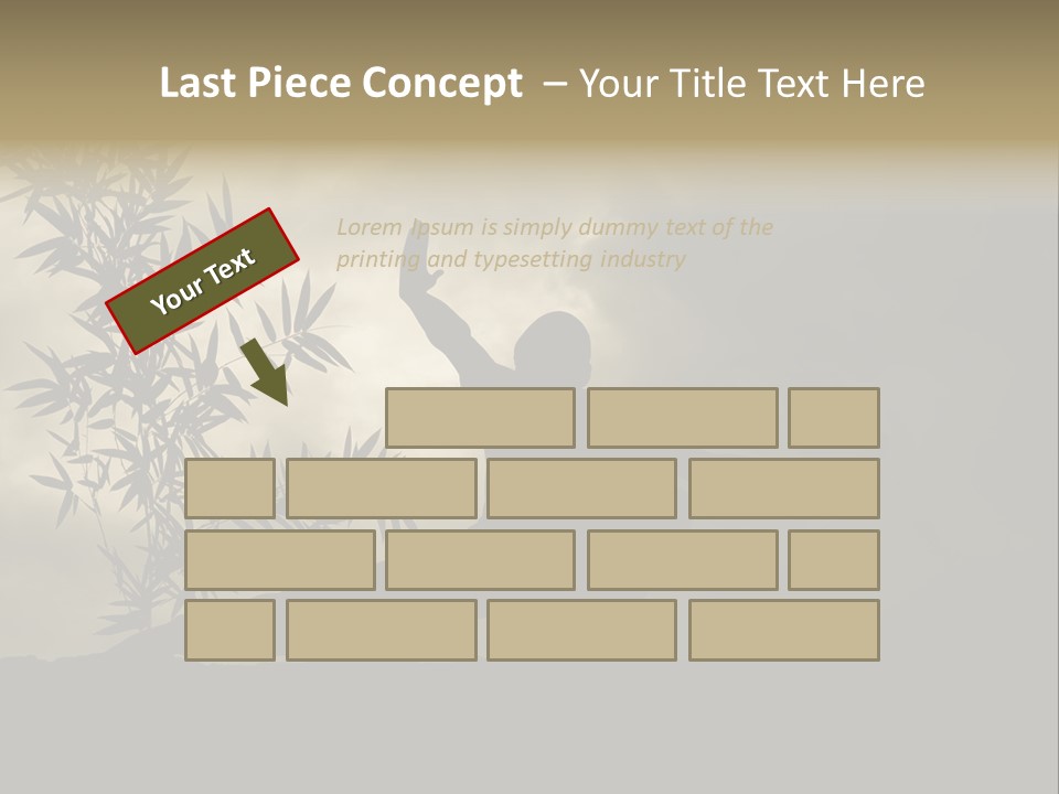 Spiritual Bamboo Defend PowerPoint Template