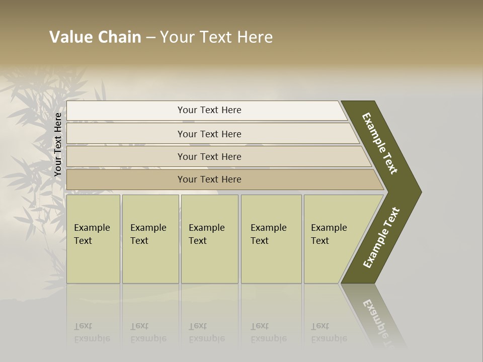 Spiritual Bamboo Defend PowerPoint Template
