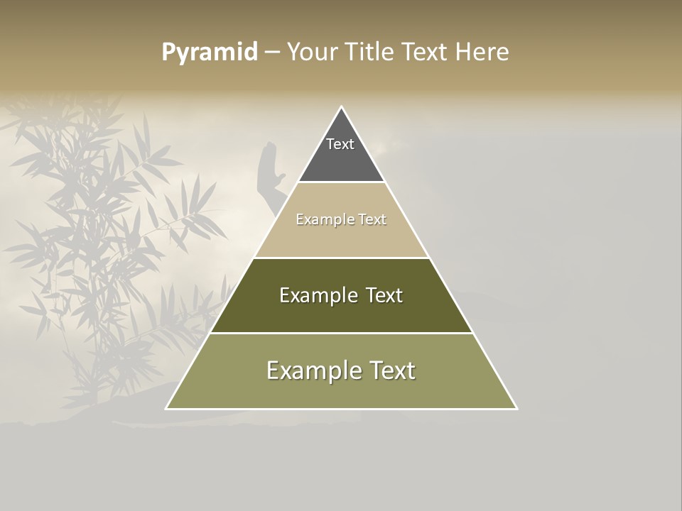 Spiritual Bamboo Defend PowerPoint Template