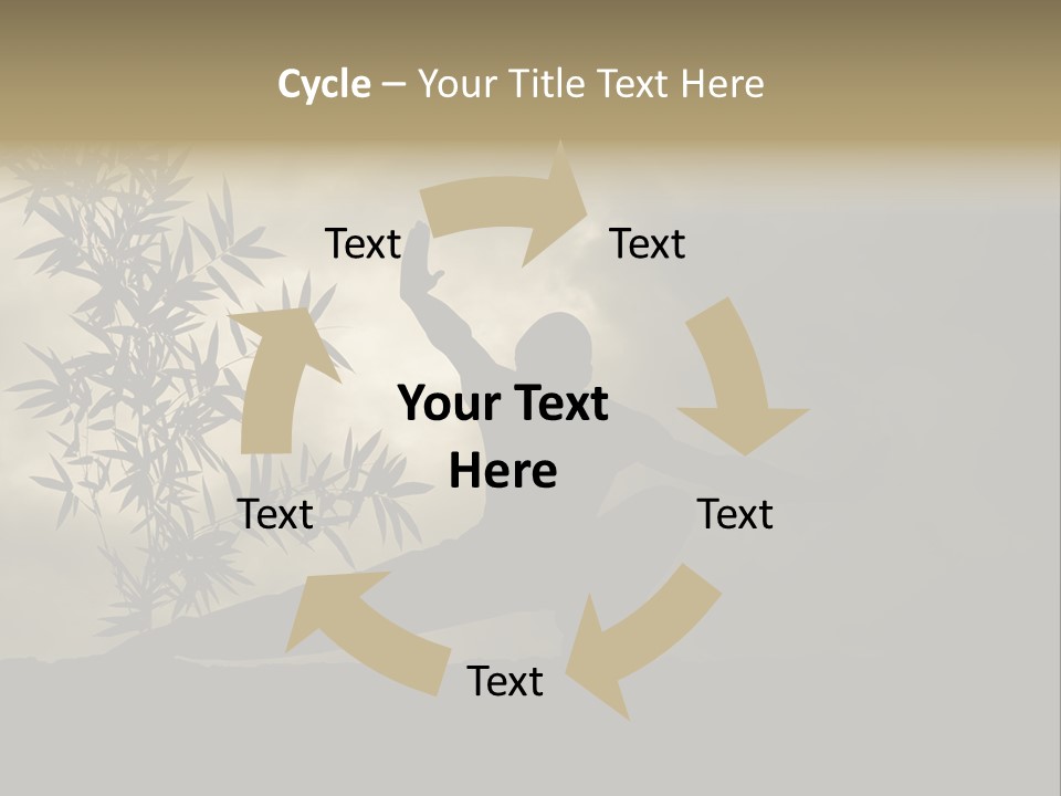 Spiritual Bamboo Defend PowerPoint Template
