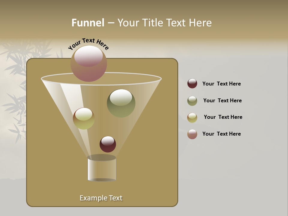 Spiritual Bamboo Defend PowerPoint Template