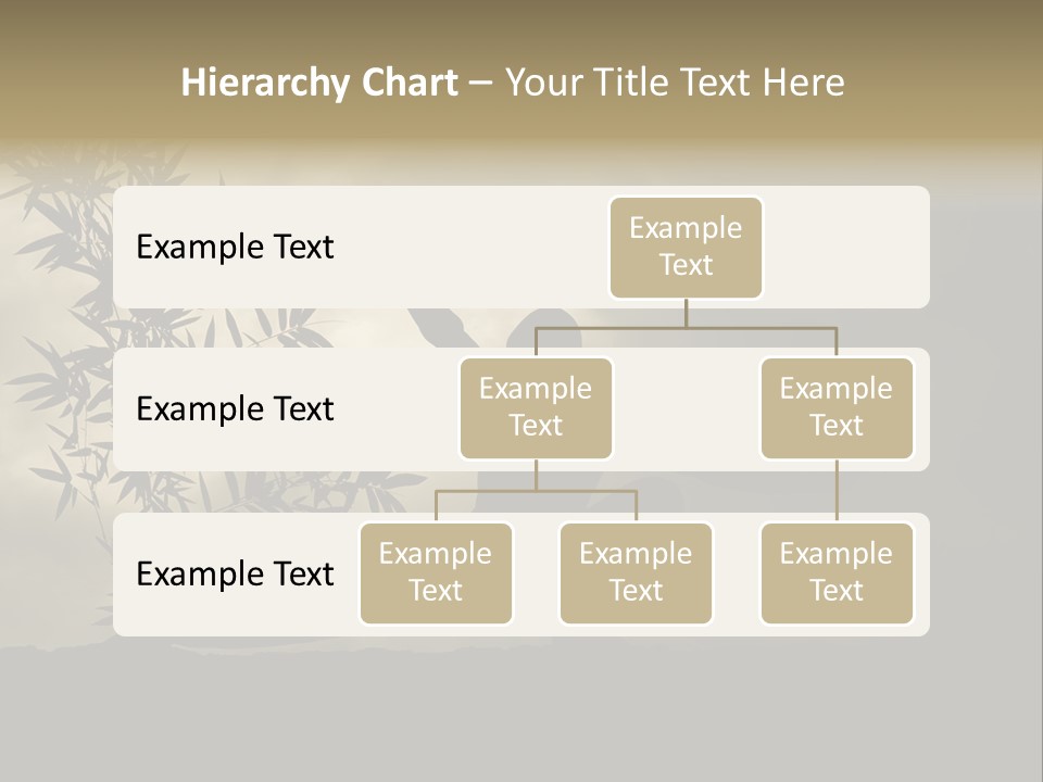 Spiritual Bamboo Defend PowerPoint Template