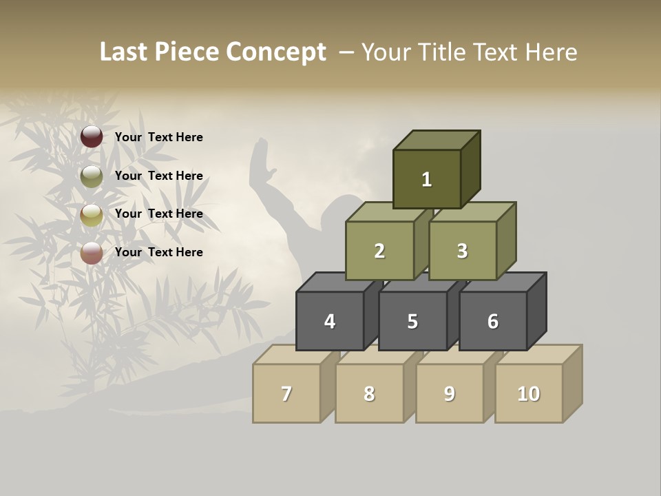 Spiritual Bamboo Defend PowerPoint Template