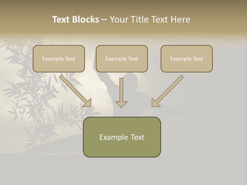 Spiritual Bamboo Defend PowerPoint Template