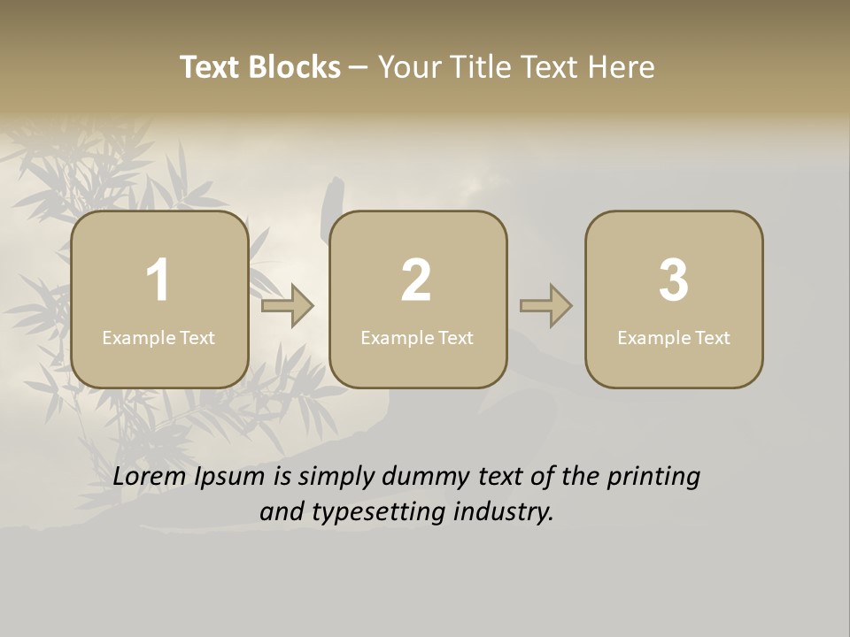 Spiritual Bamboo Defend PowerPoint Template