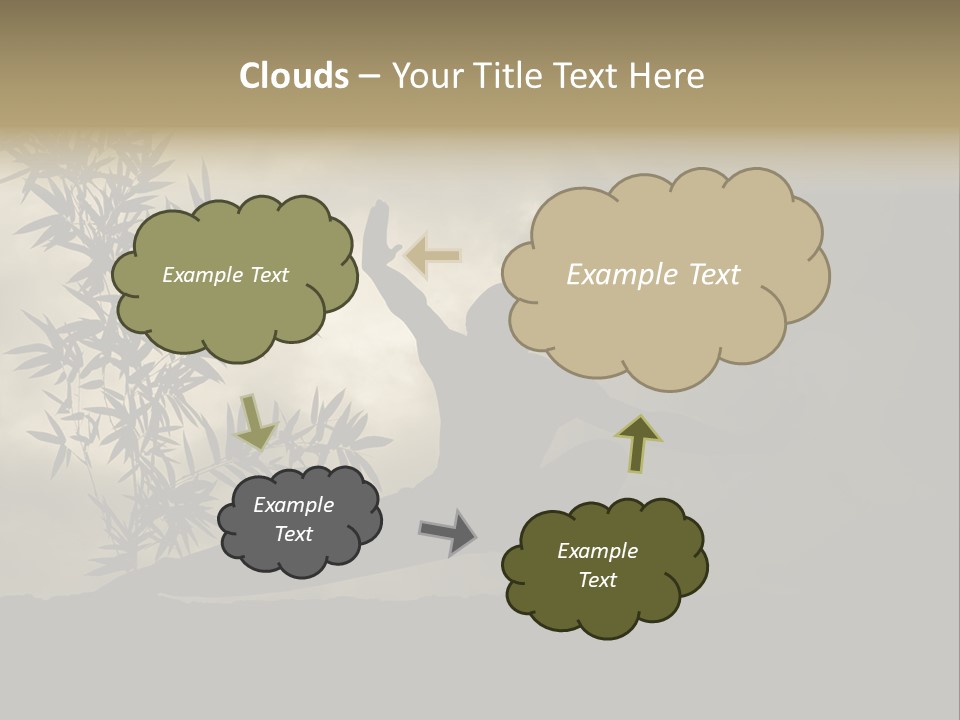 Spiritual Bamboo Defend PowerPoint Template