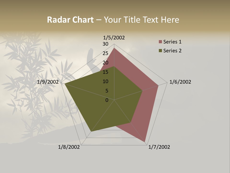 Spiritual Bamboo Defend PowerPoint Template