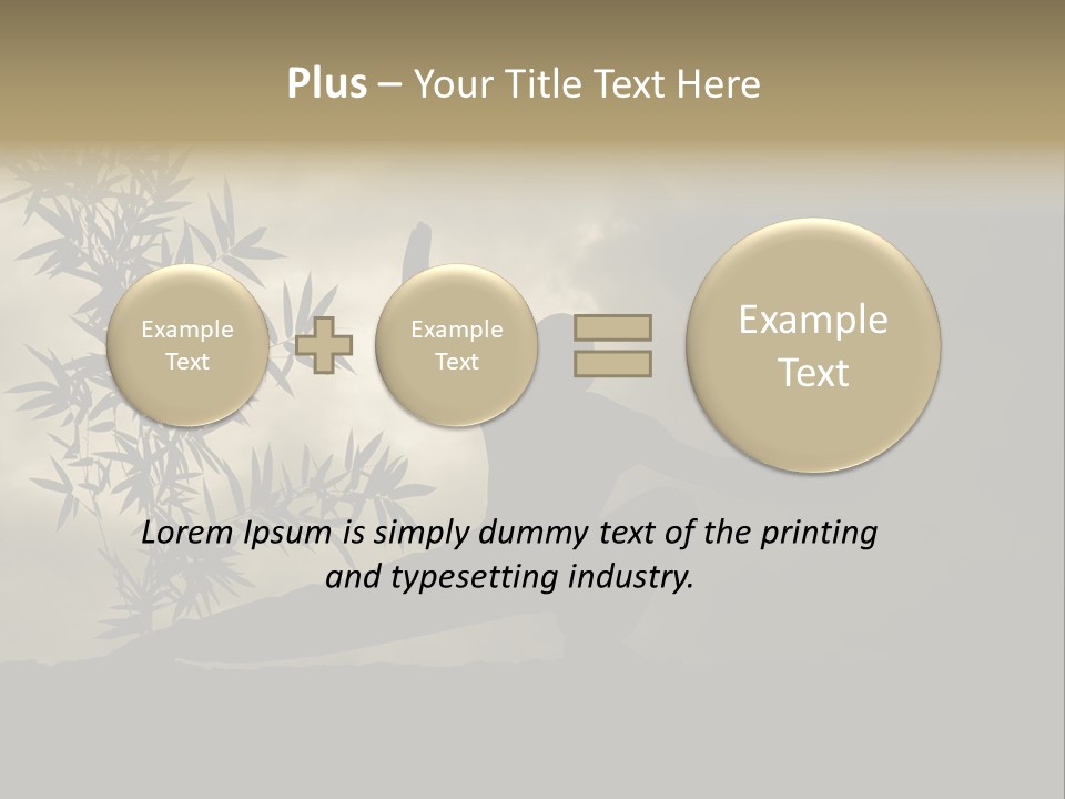 Spiritual Bamboo Defend PowerPoint Template