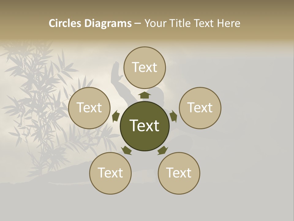 Spiritual Bamboo Defend PowerPoint Template