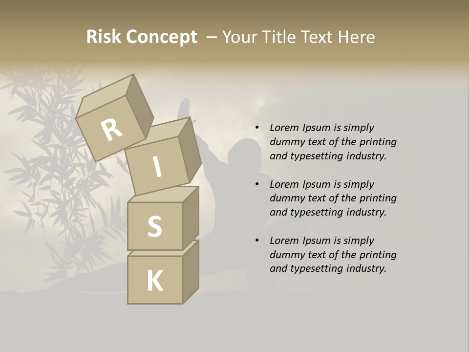 Spiritual Bamboo Defend PowerPoint Template