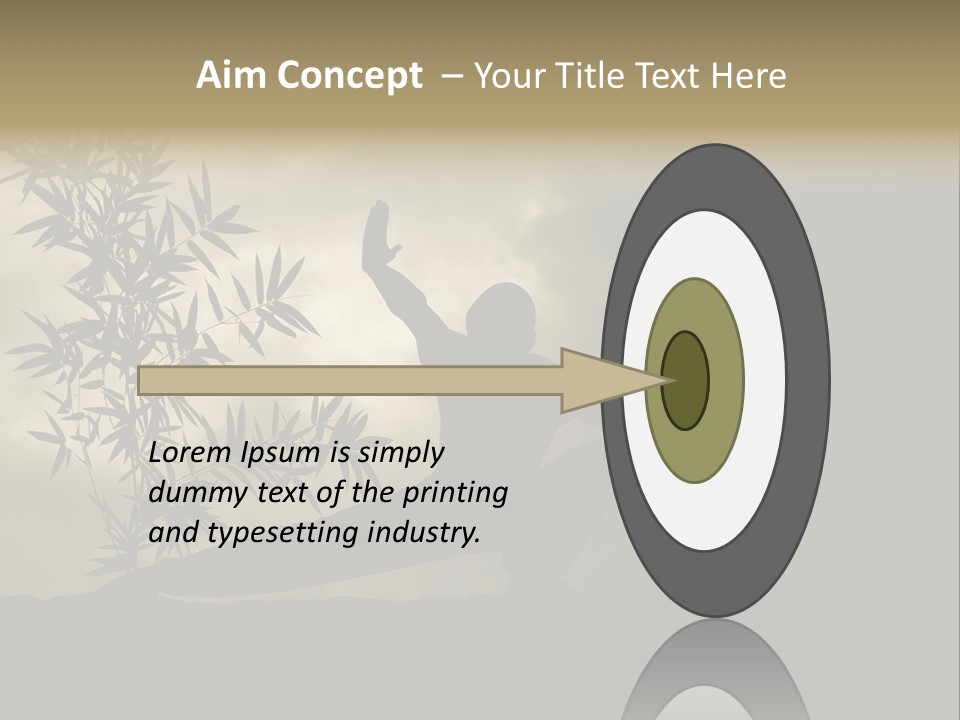 Spiritual Bamboo Defend PowerPoint Template