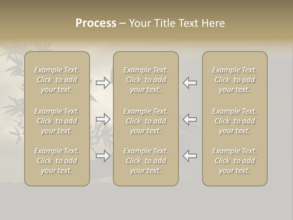 Spiritual Bamboo Defend PowerPoint Template