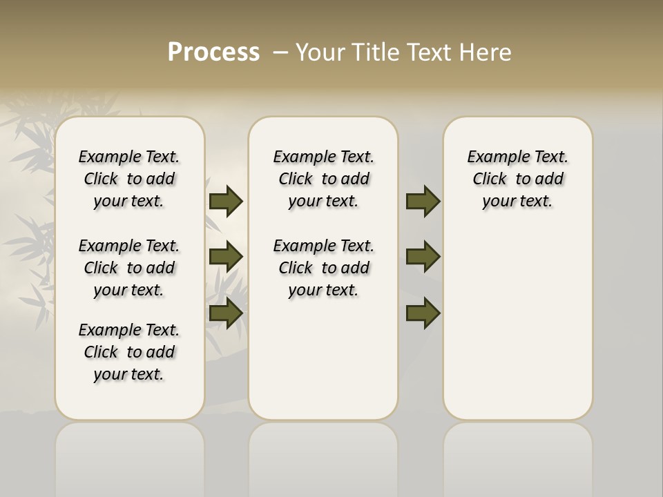 Spiritual Bamboo Defend PowerPoint Template