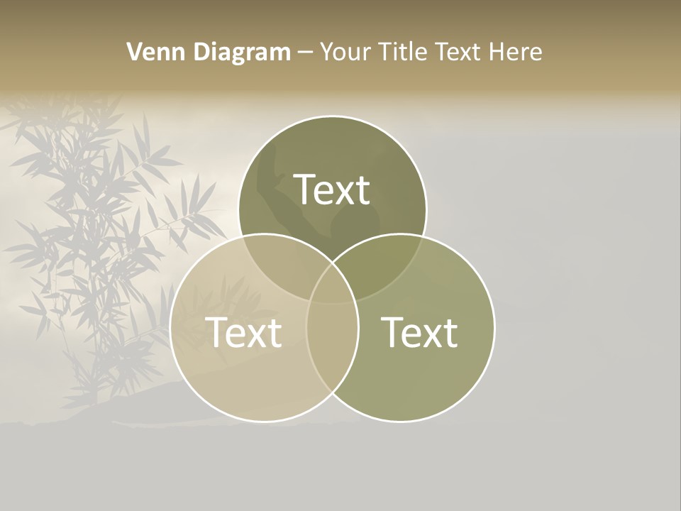 Spiritual Bamboo Defend PowerPoint Template