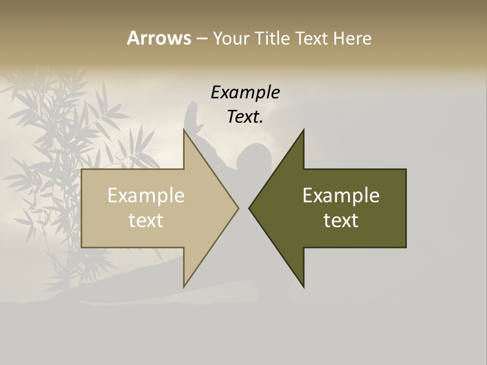 Spiritual Bamboo Defend PowerPoint Template