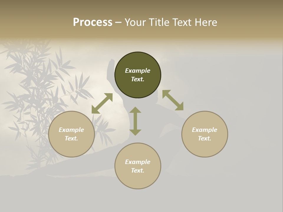 Spiritual Bamboo Defend PowerPoint Template