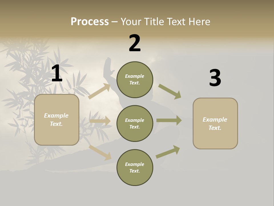 Spiritual Bamboo Defend PowerPoint Template