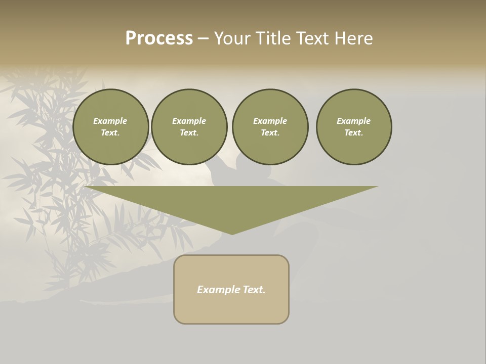 Spiritual Bamboo Defend PowerPoint Template