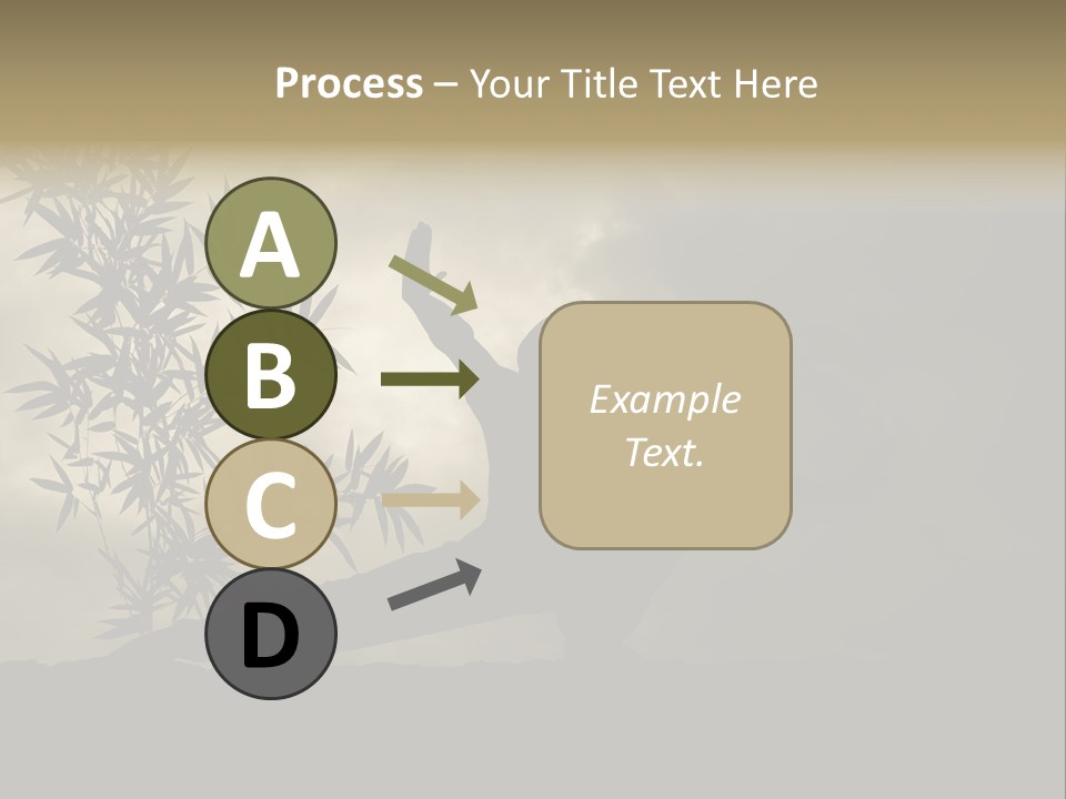 Spiritual Bamboo Defend PowerPoint Template
