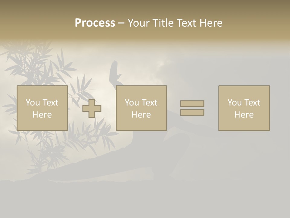 Spiritual Bamboo Defend PowerPoint Template