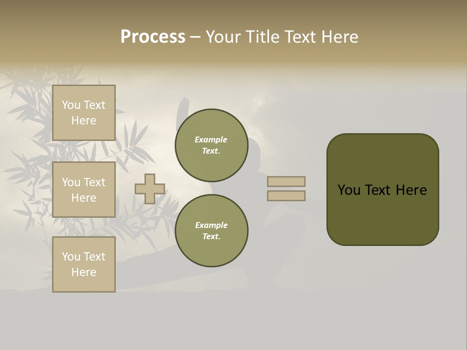 Spiritual Bamboo Defend PowerPoint Template