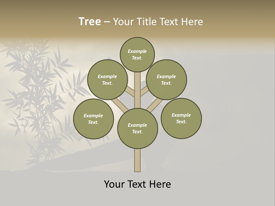 Spiritual Bamboo Defend PowerPoint Template