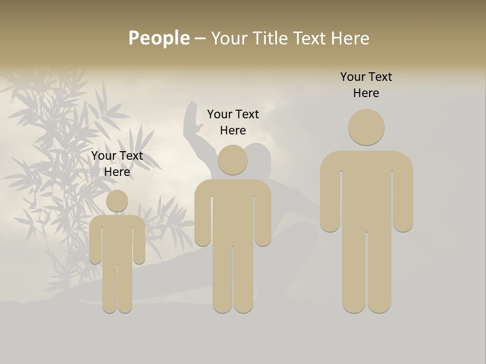 Spiritual Bamboo Defend PowerPoint Template