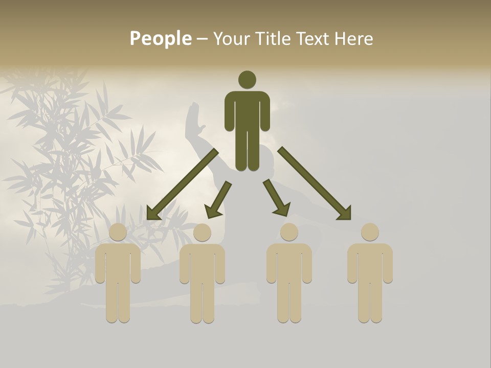 Spiritual Bamboo Defend PowerPoint Template